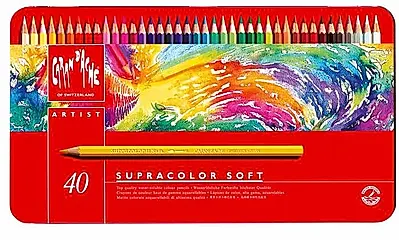 CARAN D'ACHE SUPRACOLOR專家級水溶性色鉛/40色