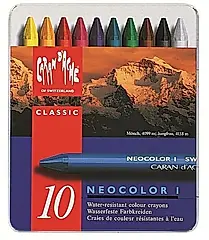 CARAN D'ACHE NEOCOLOR I專業級油性蠟筆/10色/金屬色