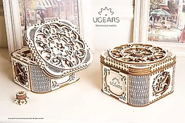 UGEARS自我推進模型/ Treasure Box珠寶盒