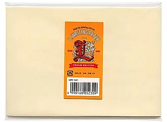 日本LiFE E L Brand Label信封/ 洋2/ 黃