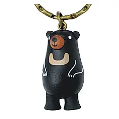 Jean黑熊原木鎖圈/ 馬來熊