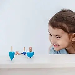 PLAN TOYS迷你陀螺四件組