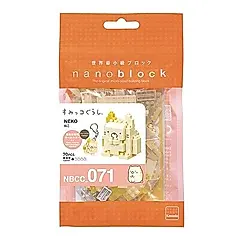 KAWADA nanoblock積木/ NBCC-071角落生物小貓