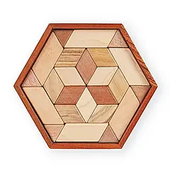 Wooderful life木育遊戲系列/ 六角拼圖