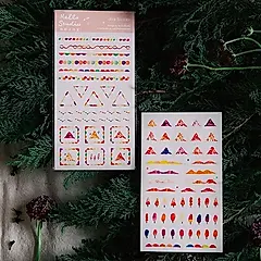 Hello Studio水彩手帳小貼紙/ Deco Stickers暖暖款/ 2入