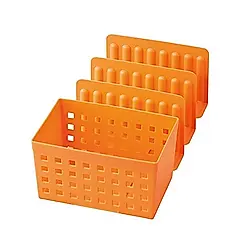 【吉川國】冰箱抽屜收納架 (橘)