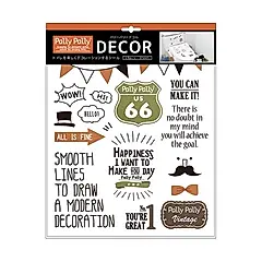 【SANBELM】馬桶裝飾貼紙(橘色)