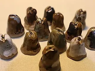 馨心齋香品手捏陶作葫蘆香插/ 隨機出貨