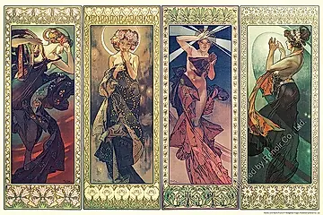 雷諾瓦拼圖文化坊/日月星辰/1008片/慕夏