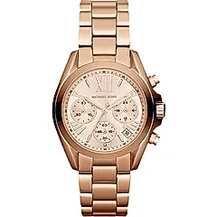 Michael Kors 羅馬假期三眼計時腕錶-玫瑰金 MK5799