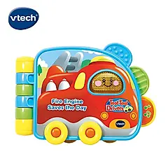 vtech嘟嘟車生活翻翻書/ 消防車
