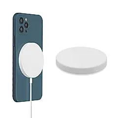 BESON Apple MagSafe專用 無線充電器純色矽膠保護套-皎月白