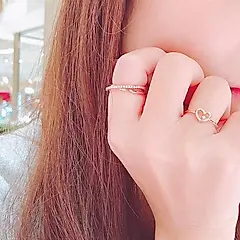 JUST BLOOM心戀曲純銀玫瑰金戒指＃11