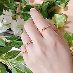 JUST BLOOM美好事物純銀玫瑰金戒指＃13