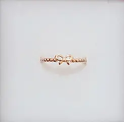 JUST BLOOM美好事物純銀玫瑰金戒指＃7