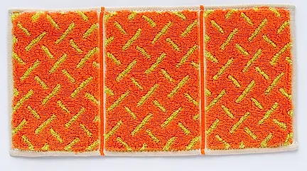 Otta 編織風三折手帕巾/ 橘色