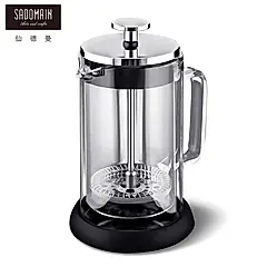【SADOMAIN 仙德曼】雙層玻璃法式濾壓壺-1000ml