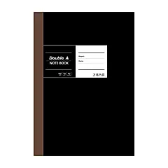 Double A布膠系列筆記本/ 方格/ 黑色/ B5/ 40頁/ DANB18006