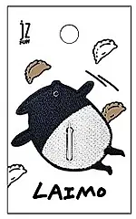 LAIMO刺繡多功能鈕扣套/ 吃太好