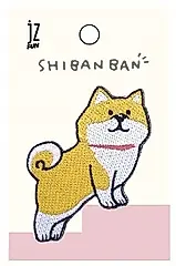 微笑柴犬刺繡無痕瀏海貼片