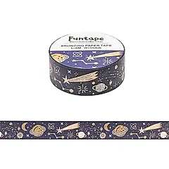 Jean 15W燙金紙膠帶/ 宇宙星球