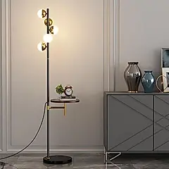 【H&R 安室家】麗塔落地燈ZA0181-黑色