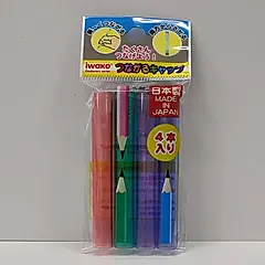 iwako馬卡龍色4入可連接筆蓋