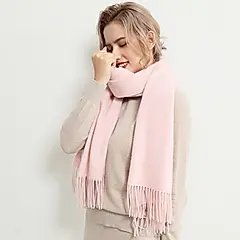 My'stere青康藏高原100%氂牛絨披肩-粉紅色