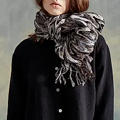 i prefer 擁抱在冬季_灰 圍巾