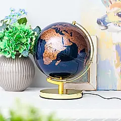 IGLOBE X MYS 地球儀/ 金屬藍/ LED三段式觸控/ 10吋