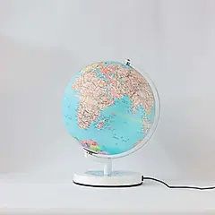 IGLOBE X MYS 地球儀/ 花系列/ LED三段式觸控/ 藍色繡球花/ 10吋