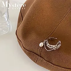 My'stere韓國個性不規則雙層珍珠戒指