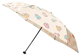 F-SEASONS新年兔兔撥水手動折傘/ 米/ M22/ 2