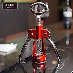 【仙德曼SADOMAIN】KF鋅合金 羽翼紅酒開瓶器