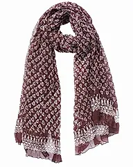 i prefer蠟染圍巾 部落系列-紅褐