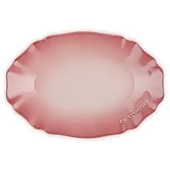 LE CREUSET瓷器凡爾賽花園系列橢圓盤/ 32cm/ 櫻花粉