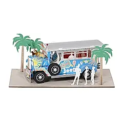 紙風景旅遊雷射材料包/ 菲律賓吉普尼