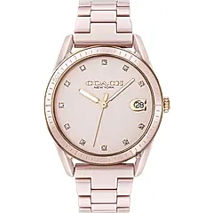 Coach Preston 紐約 陶瓷系列晶鑽名媛女錶(14503264)-30mm