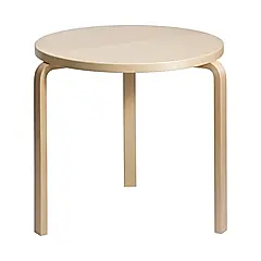 北歐櫥窗/Artek Aalto Table round 90B 圓桌(原色桌面、75 公分)