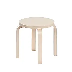 北歐櫥窗/Artek Childrens Stool NE60 低四腳圓凳(原色)