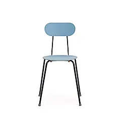 北歐櫥窗/Magis Mariolina 實用單椅(天藍坐面、深灰椅腳)