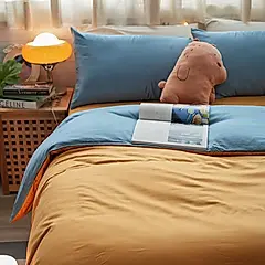 棉床本舖 晴天黃【D1雙人床包組/含枕套】100支天絲™萊賽爾