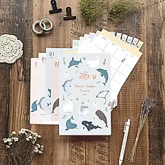 Dimanche The Ocean月計畫貼紙組v.2