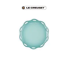 LE CREUSET瓷器蕾絲花語系列圓盤/ 19cm/ 悠然綠