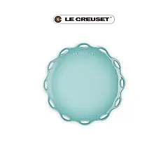 LE CREUSET瓷器蕾絲花語系列圓盤/ 25cm/ 悠然綠