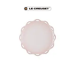 LE CREUSET瓷器蕾絲花語系列圓盤/ 25cm/ 貝殼粉