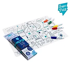 【法國 Super Petit】矽膠彩繪餐墊 - 城堡