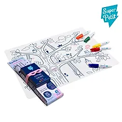 【法國 Super Petit】矽膠彩繪餐墊 - 魔法樹