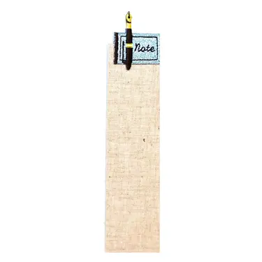 日本 TOCONUTS 麻布刺繡書籤/ 筆記本&筆