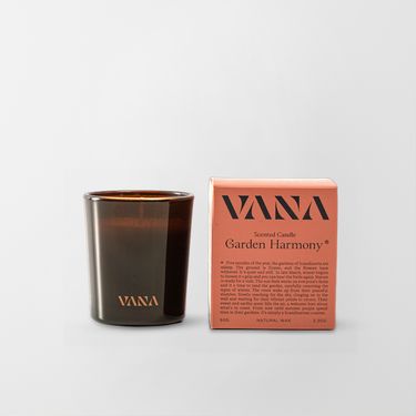 VANA 北歐花園香氛蠟燭/ 玫瑰花香調/ 65g